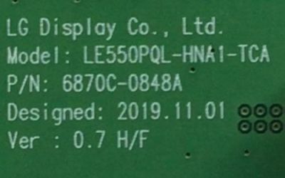 KIT PARA TV SONY / MAIN A-5014-158-A / A-5014-158-A / A5014158A 154  / FUENTE 1-006-402-11 / AP-P502AM / 100640211 / 00021905-00 / T-CON 6871L-6385A 6870C-0848A / LE650PQL (HN)(A1) / MODELO XBR-65A8H / XBR65A8H - Imagen 3